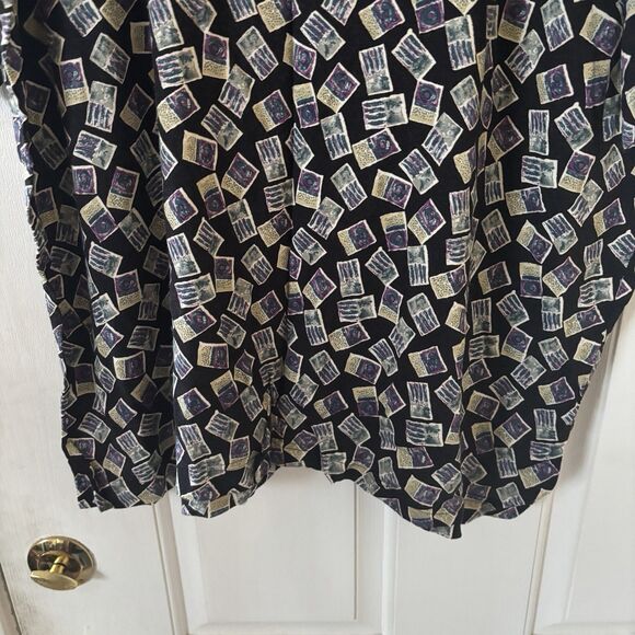 Vintage Retro Mens Shirt Passport Graphic Size Large Tropical Travel Comfort 90s - Picture 8 of 12